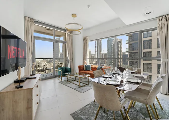 Vayk - Spacious 2 Bd Apartment With Burj Khalifa Views